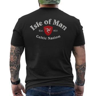 マン島 Celtic Nation Established 978 メンズTシャツ バックプリント - Kawaiitshirt