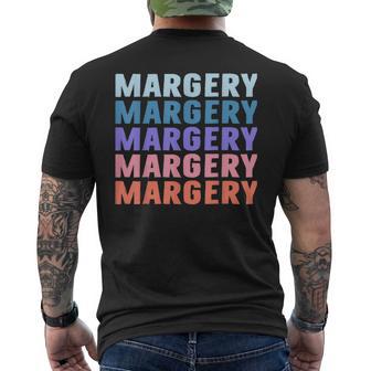 マージェリー 面白いギフト名 名前入り メンズTシャツ バックプリント - Kawaiitshirt