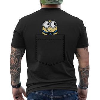 ミニオンズ ボブ イタズラスマイル ポケットヒット メンズTシャツ バックプリント - Kawaiitshirt