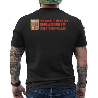 モンフォート コマンドー フランス特殊部隊 ミリタリー メンズTシャツ バックプリント - Kawaiitshirt