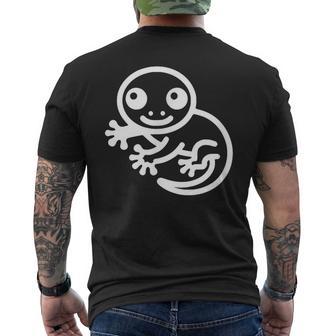ヤモリ ペット好き かわいい アニメ ヤモリ 動物 生き物 メンズTシャツ バックプリント - Kawaiitshirt