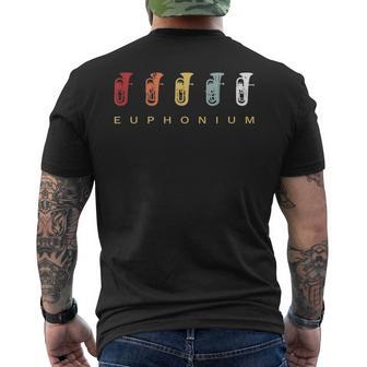 ユーフォニアム Euphonium 金管楽器 レトロ メンズTシャツ バックプリント - Kawaiitshirt
