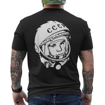 ユーリガガーリン Cccpデザイン メンズTシャツ バックプリント - Kawaiitshirt