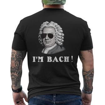 ヨハン・セバスティアン・バッハ I'm Bach おもしろい メンズTシャツ バックプリント - Kawaiitshirt