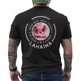 ラハイナ マウイ ハワイ レトロ 長袖tシャツ メンズTシャツ バックプリント - Kawaiitshirt