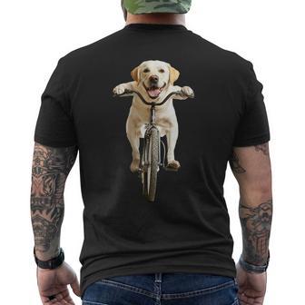 ラブラドールレトリバー サイクリング メンズTシャツ バックプリント - Kawaiitshirt