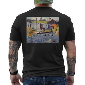 ルノワール 面白いtシャツ アート 絵画 メンズ レディース 面白い 服 美術 おもしろ メンズTシャツ バックプリント - Kawaiitshirt