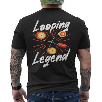 ルーピング レジェンド ヨーヨー ジャグリング ヨーヨーイング ヨーヨー メンズTシャツ バックプリント - Kawaiitshirt