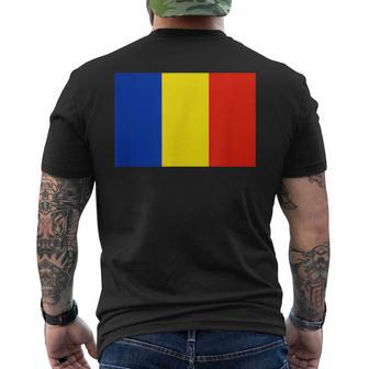 ルーマニア国旗 メンズTシャツ バックプリント - Kawaiitshirt