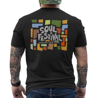 レトロ'70年代ソウルフェスティバルハーレムニューヨーク メンズTシャツ バックプリント - Kawaiitshirt