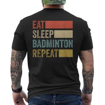 レトロな70年代のバトミントン メンズTシャツ バックプリント - Kawaiitshirt