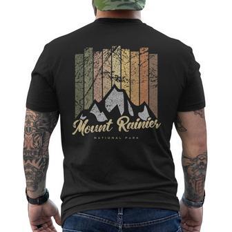 レトロマウントレーニア国立公園 Usヴィンテージマウントレーニア山 長袖tシャツ メンズTシャツ バックプリント - Kawaiitshirt