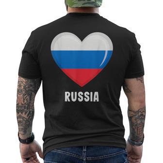 ロシア国旗シャツ メンズTシャツ バックプリント - Kawaiitshirt