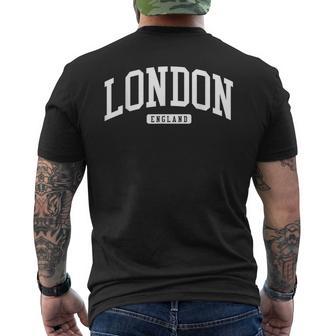 ロンドン イギリス Uk カレッジユニバーシティスタイル メンズTシャツ バックプリント - Kawaiitshirt