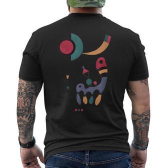 ワシリー・カンディンスキーによるステンシル構成1944 メンズTシャツ バックプリント - Kawaiitshirt