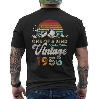 ヴィンテージ 1956 誕生日 70年 マウンテン レトロ メンズTシャツ バックプリント - Kawaiitshirt
