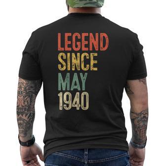 ヴィンテージ 86 誕生日デコレーション メンズ 86歳 1940 86歳の誕生日 メンズTシャツ バックプリント - Kawaiitshirt