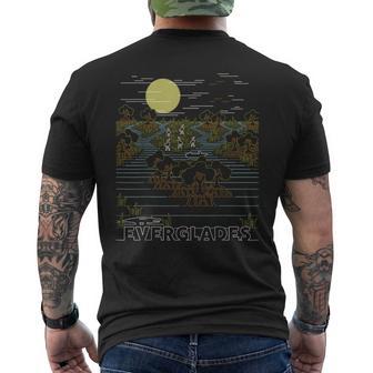 ヴィンテージ レトロ エバーグレーズ国立公園 フロリダ マングローブ メンズTシャツ バックプリント - Kawaiitshirt