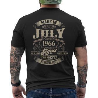 ヴィンテージ還暦伝説 1966年7月 60歳の贈り物 メンズTシャツ バックプリント - Kawaiitshirt
