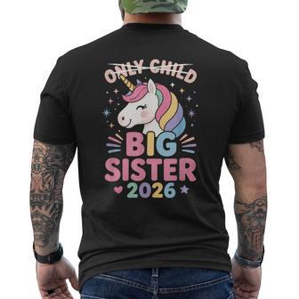 一人っ子に取り消し線を引いたお姉さん 2026 メンズTシャツ バックプリント - Kawaiitshirt