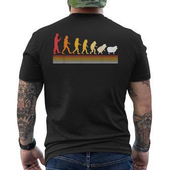 人間の進化 ウェイクアップ 羊 陰謀 理論者 羊 メンズTシャツ バックプリント - Kawaiitshirt
