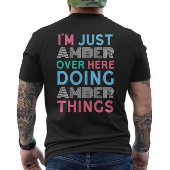 俺はこっちのアンバーなんだよこいつはアンバー・シングス・ネームをやってるだけ 長袖tシャツ メンズTシャツ バックプリント - Kawaiitshirt
