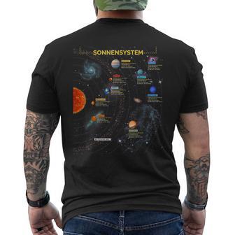 太陽系tシャツ 完璧な宇宙愛好家へのギフトtシャツ メンズTシャツ バックプリント - Kawaiitshirt