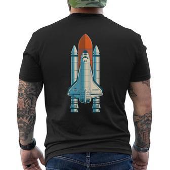 宇宙飛行士 スペースクラフト 宇宙旅行 スペースシャトル メンズTシャツ バックプリント - Kawaiitshirt