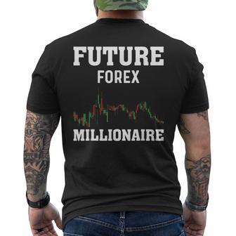 将来のfx億万長者トレーダー メンズTシャツ バックプリント - Kawaiitshirt