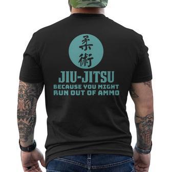 弾薬がなくなるかもしれないから柔術 メンズTシャツ バックプリント - Kawaiitshirt
