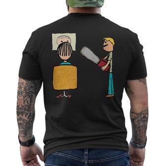 怖い床屋スウィーニートッド メンズTシャツ バックプリント - Kawaiitshirt