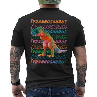 恐竜 Tyrannosaurus ティラノサウルス メンズTシャツ バックプリント - Kawaiitshirt