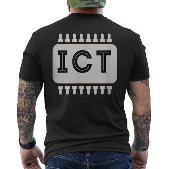 情報技術ict技術者 メンズTシャツ バックプリント - Kawaiitshirt