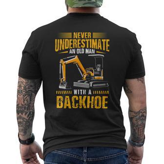 掘削機オペレーター 重機オペレーター重機 メンズTシャツ バックプリント - Kawaiitshirt