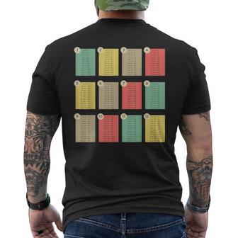 掛け算表 算数 Day A 数字 Day 教師 キッズ メンズTシャツ バックプリント - Kawaiitshirt