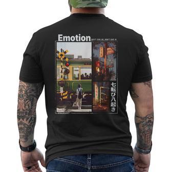 日本 電車 美学 ミニマリスト 90年代 東京 ストリートウェア メンズTシャツ バックプリント - Kawaiitshirt