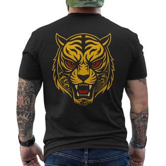 日本のタイガーの象徴的なレスリングルチャリブレマスクメンズレディース。 メンズTシャツ バックプリント - Kawaiitshirt