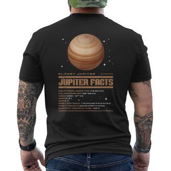 木星の事実 メンズTシャツ バックプリント - Kawaiitshirt