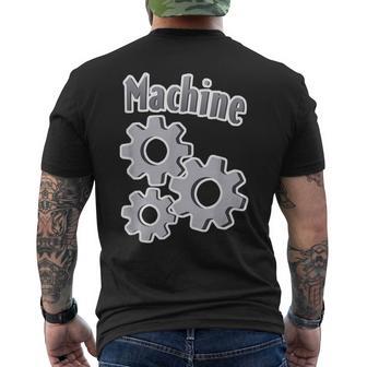 歯車機 メンズTシャツ バックプリント - Kawaiitshirt