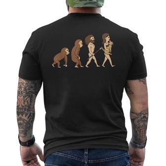 犬の進化ジャーマン・シェパード・ドッグ犬 メンズTシャツ バックプリント - Kawaiitshirt