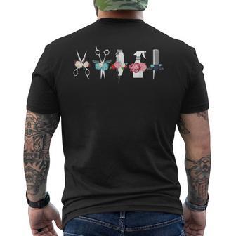 理容師&美容師用ツール メンズTシャツ バックプリント - Kawaiitshirt