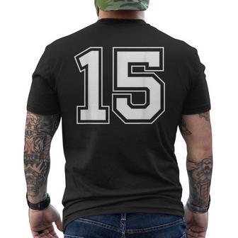 番号15 メンズTシャツ バックプリント - Kawaiitshirt