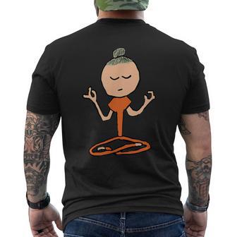 瞑想仏教 メンズTシャツ バックプリント - Kawaiitshirt
