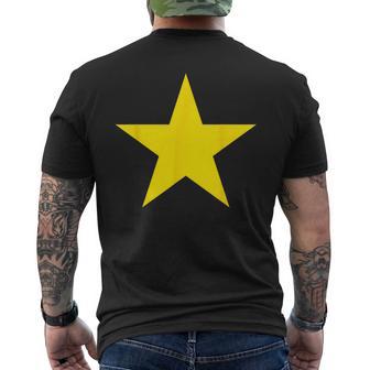 社会正義と自由の黄色い星 メンズTシャツ バックプリント - Kawaiitshirt