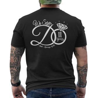 結婚11周年 Wetill Do 11歳 カップル 長袖tシャツ メンズTシャツ バックプリント - Kawaiitshirt