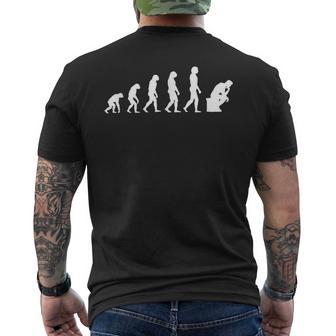 考える人 哲学の進化 メンズTシャツ バックプリント - Kawaiitshirt