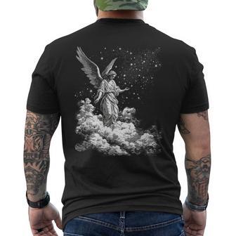 聖なる天使 シェムハメフォラッシュ ラファエル メンズTシャツ バックプリント - Kawaiitshirt
