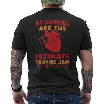 脂質異常症 メンズTシャツ バックプリント - Kawaiitshirt