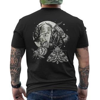 蛾 90年代スタイル ヴィンテージ 美学 Y2k 蛾 蝶 昆虫 メンズTシャツ バックプリント - Kawaiitshirt