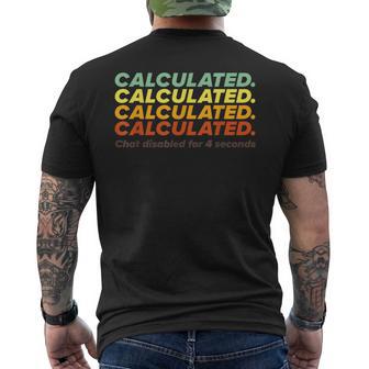 計算チャット無効、シンプルロケットサッカー メンズTシャツ バックプリント - Kawaiitshirt